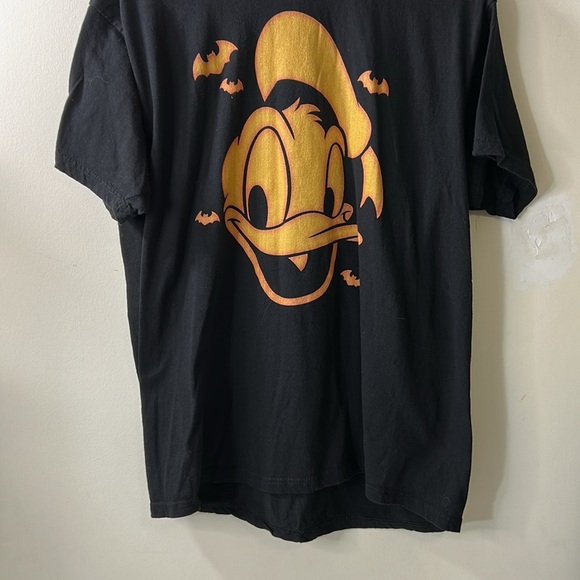 Disney Donald Duck Black &‎ Orange Donald T-Shirt Size Large - Picture 2 of 6